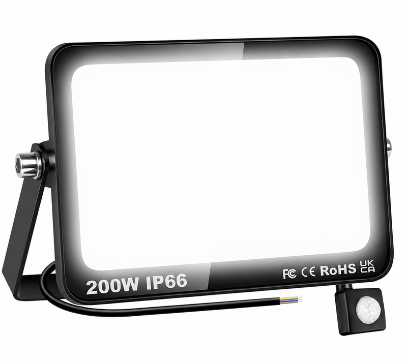 Projetor LED SKYWORLD 200W com Sensor de Movimento PIR