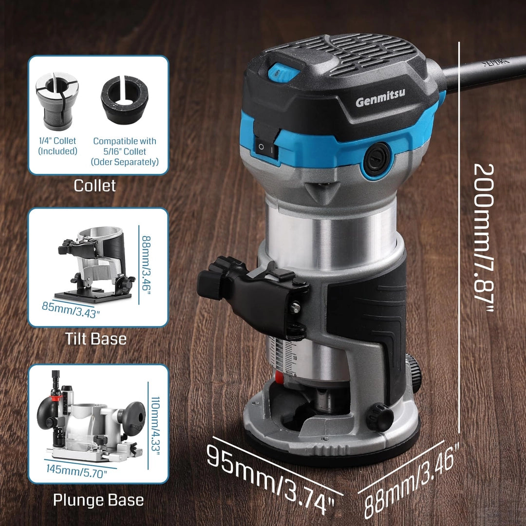 Kit de fresadora/tupia de mao de 30.000rpm