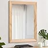 AAZZKANG Espelho de parede rústico com moldura de madeira vintage, espelho para casa de banho, quarto, espelho retangular decorativo para pendurar