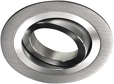 10 Spots GU10 Recarregáveis Aço Inox Escovado 68mm Foco