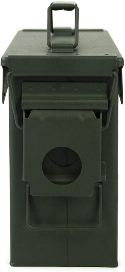 Caixa Metálica Multifunções para Munições GUGULUZA – Impermeável, Verde Militar