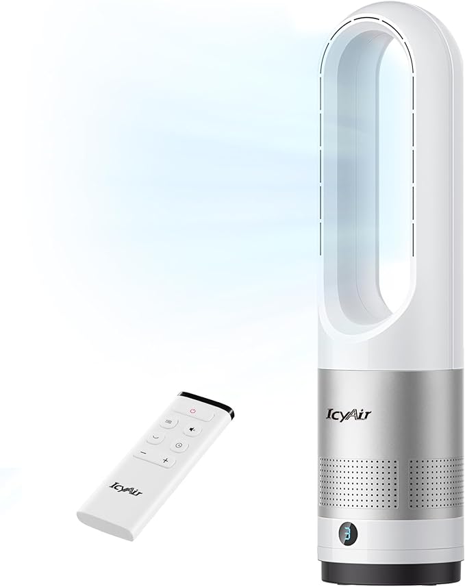 Ventoinha de Coluna Sem Pás IcyAir — Ultra Silenciosa (35 dB)