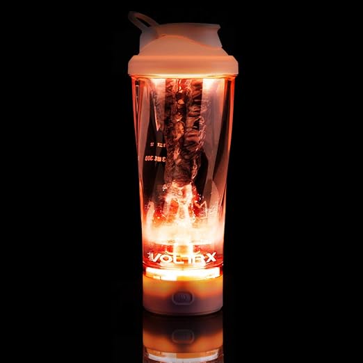 Shaker Elétrico VOLTRX VortexBoost 600 ml - Cor Branco