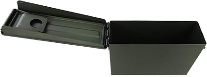 Caixa Metálica Multifunções para Munições GUGULUZA – Impermeável, Verde Militar