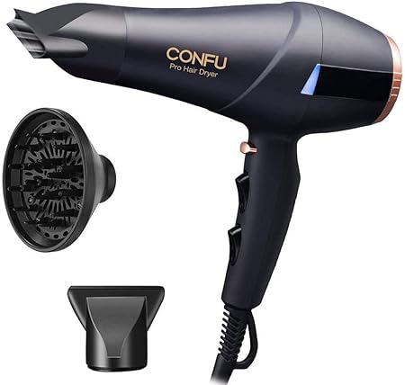Secador Profissional Iónico CONFU 2300W com Difusor