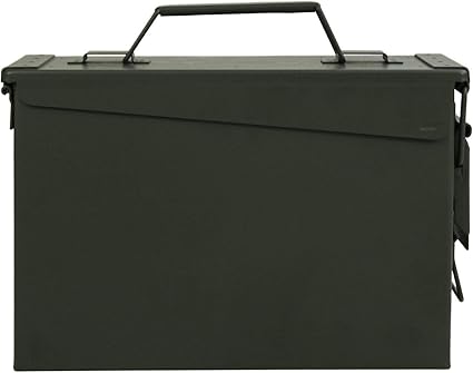 Caixa Metálica Multifunções para Munições GUGULUZA – Impermeável, Verde Militar