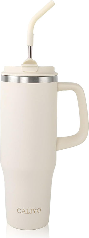 Garrafa Térmica CALIYO 1.2L em Aço Inoxidável 304 - Bege