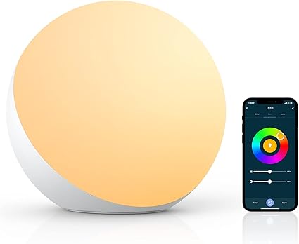 Candeeiro de Mesa Inteligente Hifree – Compatível com Alexa e Google Home, RGB Regulável e Luz Branca Ajustável