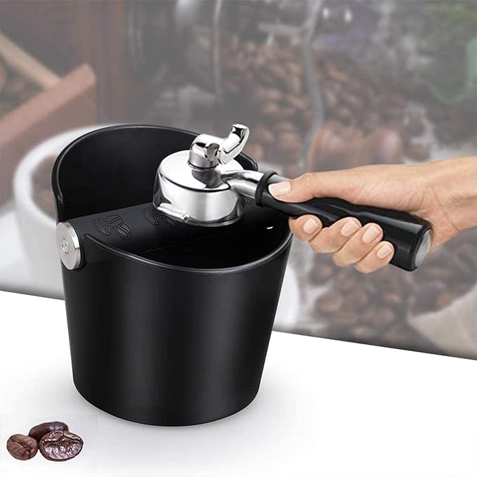 Caixa de Café Knock Box — Estilo Barista com Barra Metálica Removível