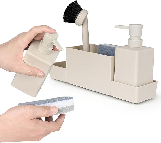 Dispensador de Detergente de Cozinha AJEUNGAIN 4 em 1