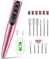 Fresa Elétrica para Unhas NAILGIRLS 11 em 1 – 35.000 RPM em Alumínio