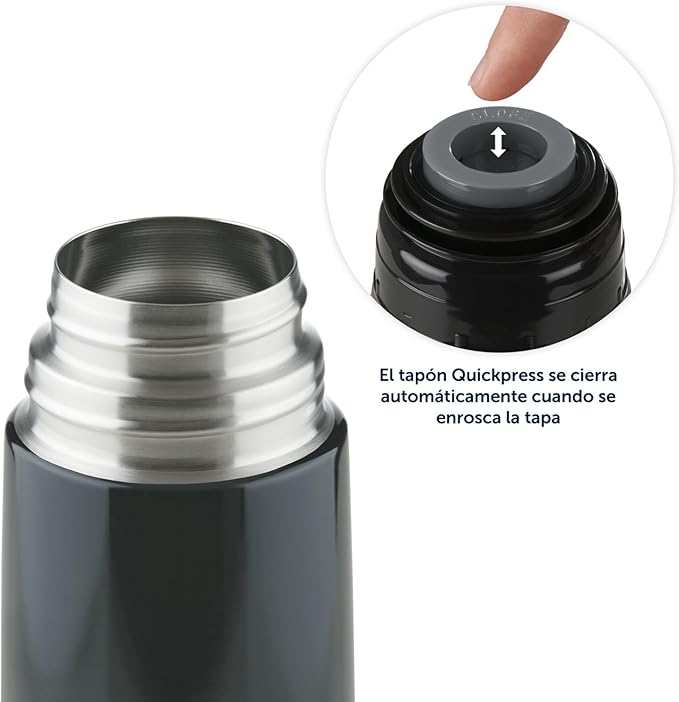 Garrafa Térmica Blumtal 1L em Aço Inoxidável - Preto