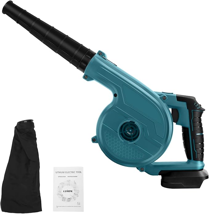 Soprador de Folhas a Bateria 354 km/h – Compatível com Makita 18V (Sem Bateria nem Carregador)