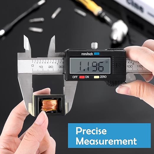 Paquímetro Digital 150 mm / 6" – Aço Inoxidável com Ecrã LCD ADORIC