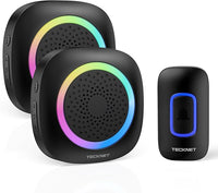 Campainha Sem Fios 2 receptores - Exterior IP66 à Prova de Água – Alcance 400 m