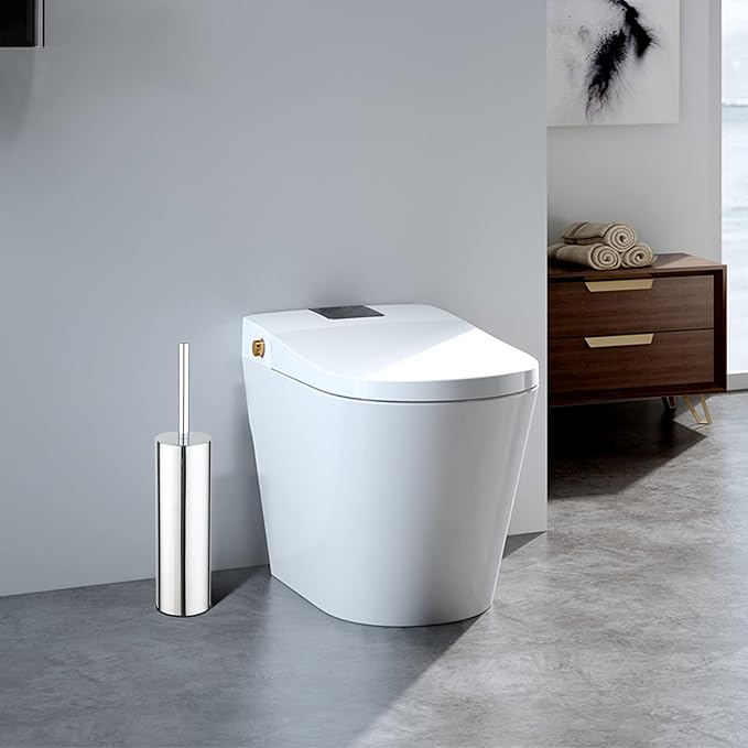 Escova Sanitária com Suporte em Aço Inox 304 (Cromado)