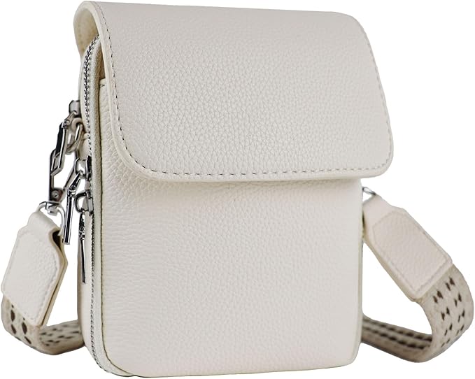 Bolsa Transversal Feminina em Couro PU com Bloqueio RFID