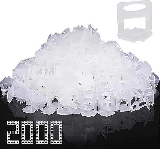 Sistema de Nivelamento de Azulejos, Largura da Junta 1,5 mm, Altura 3-12 mm, Auxiliar de Colocação de Azulejos