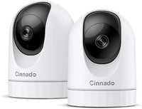 Câmara WiFi de Vigilância Cinnado 2K (Pack 2)