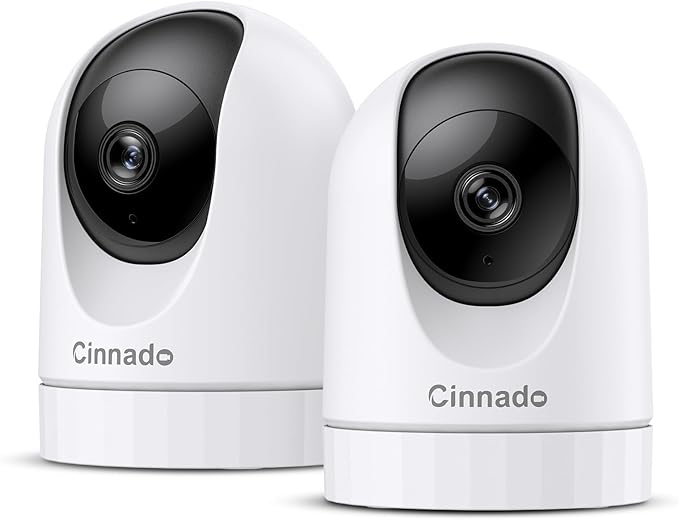Câmara WiFi de Vigilância Cinnado 2K (Pack 2)