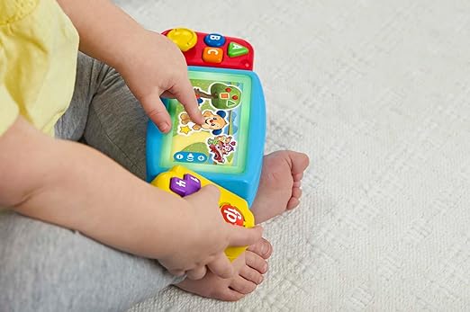 Fisher-Price Laugh & Learn — Consola Musical Educativa para Bebés (Não tem lingua portuguesa) - Ingles e Alemão