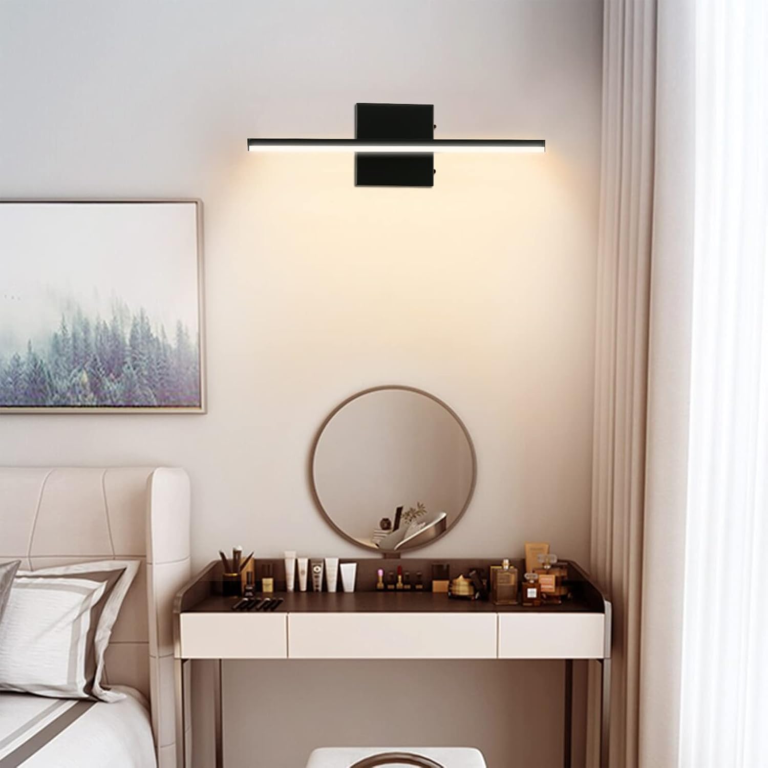 Candeeiro LED para Espelho 60 cm – 15 W, 1650 lm, 6000 K, IP44, Luz Branca Fria para Casa de Banho e Armários