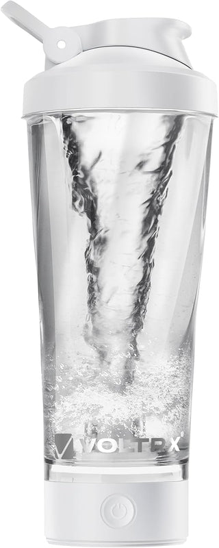 Shaker Elétrico VOLTRX VortexBoost 600 ml - Cor Branco