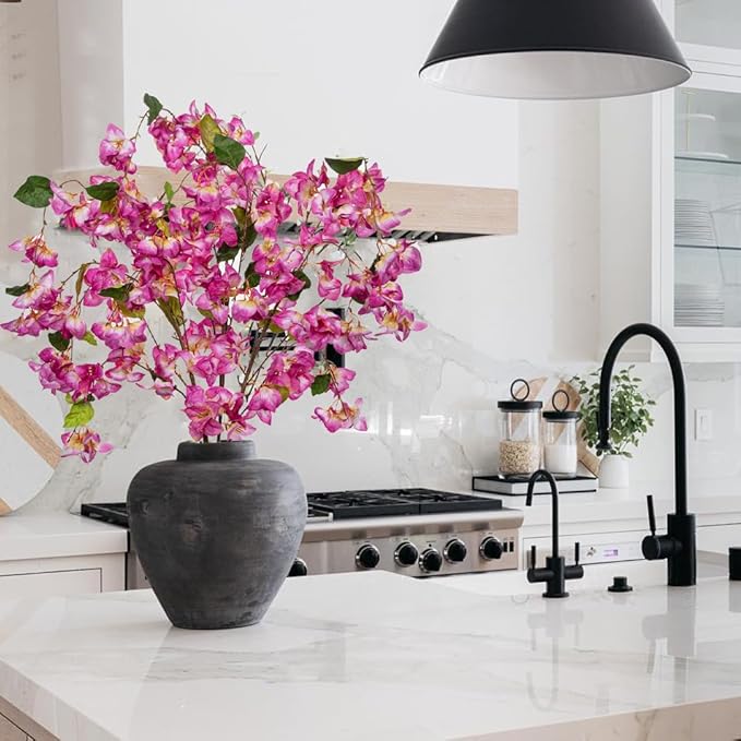 Bougainvílias Artificiais Briful – Ramos Decorativos Longos (Pack 3)
