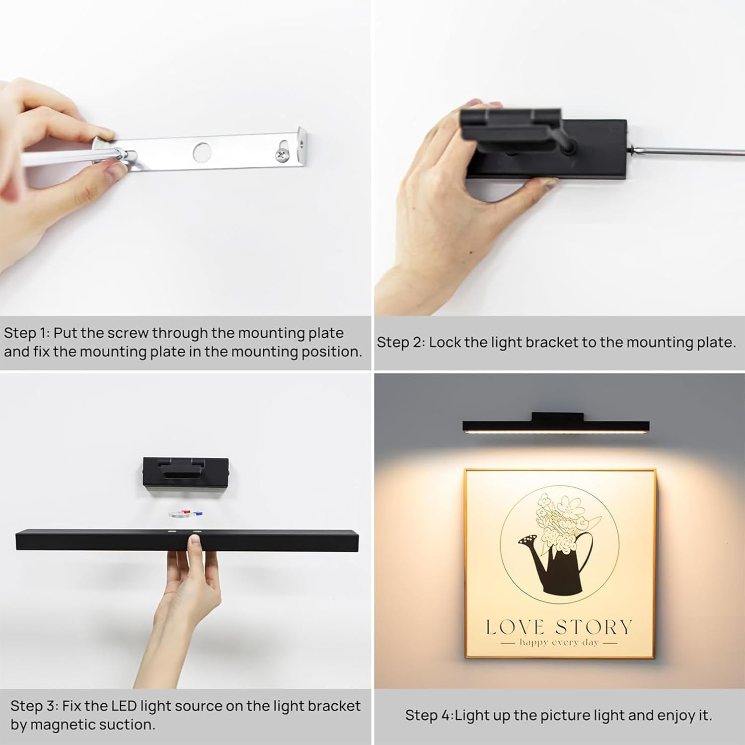 Luz LED Sem Fios para Quadros e Decoração