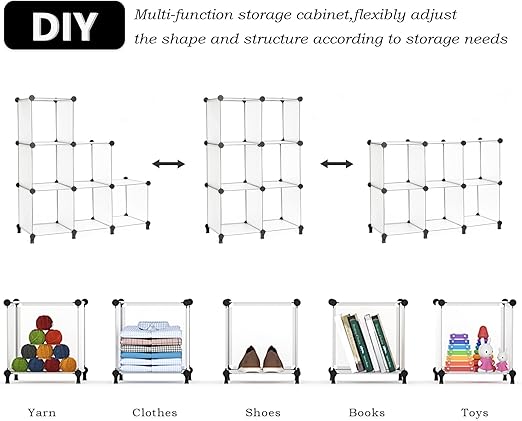 Organizador Modular AWTATOS com 6 Cubos de Arrumação