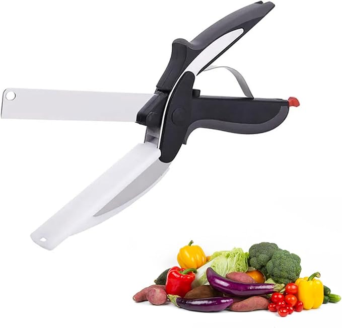 Tesoura de Cozinha 2 em 1 – Cortador de Alimentos