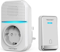 Campainha Sem Fios Impermeável -  Receptor com tomada integrada