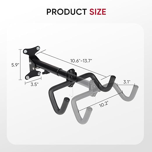 Suporte Premium de Parede para Bicicleta - Anti Risco Almofadado