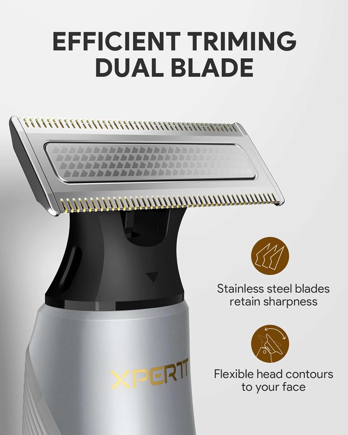Aparador Elétrico Multifunções Roleader Xpert T – Barba, Corpo e Zona Íntima