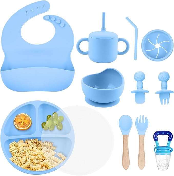 Conjunto de Alimentação para Bebé SHGMEET em Silicone BPA Free