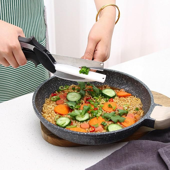 Tesoura de Cozinha 2 em 1 – Cortador de Alimentos