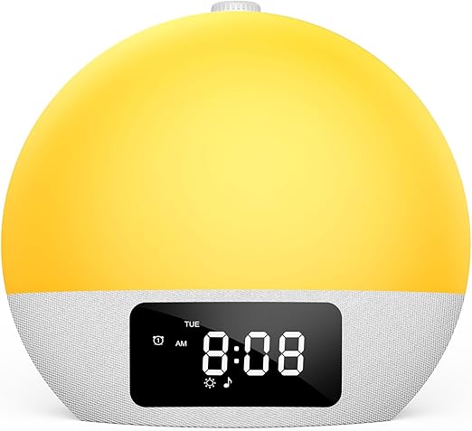 Despertador Sunrise Foryond com Sons Relaxantes e Luz Ambiente