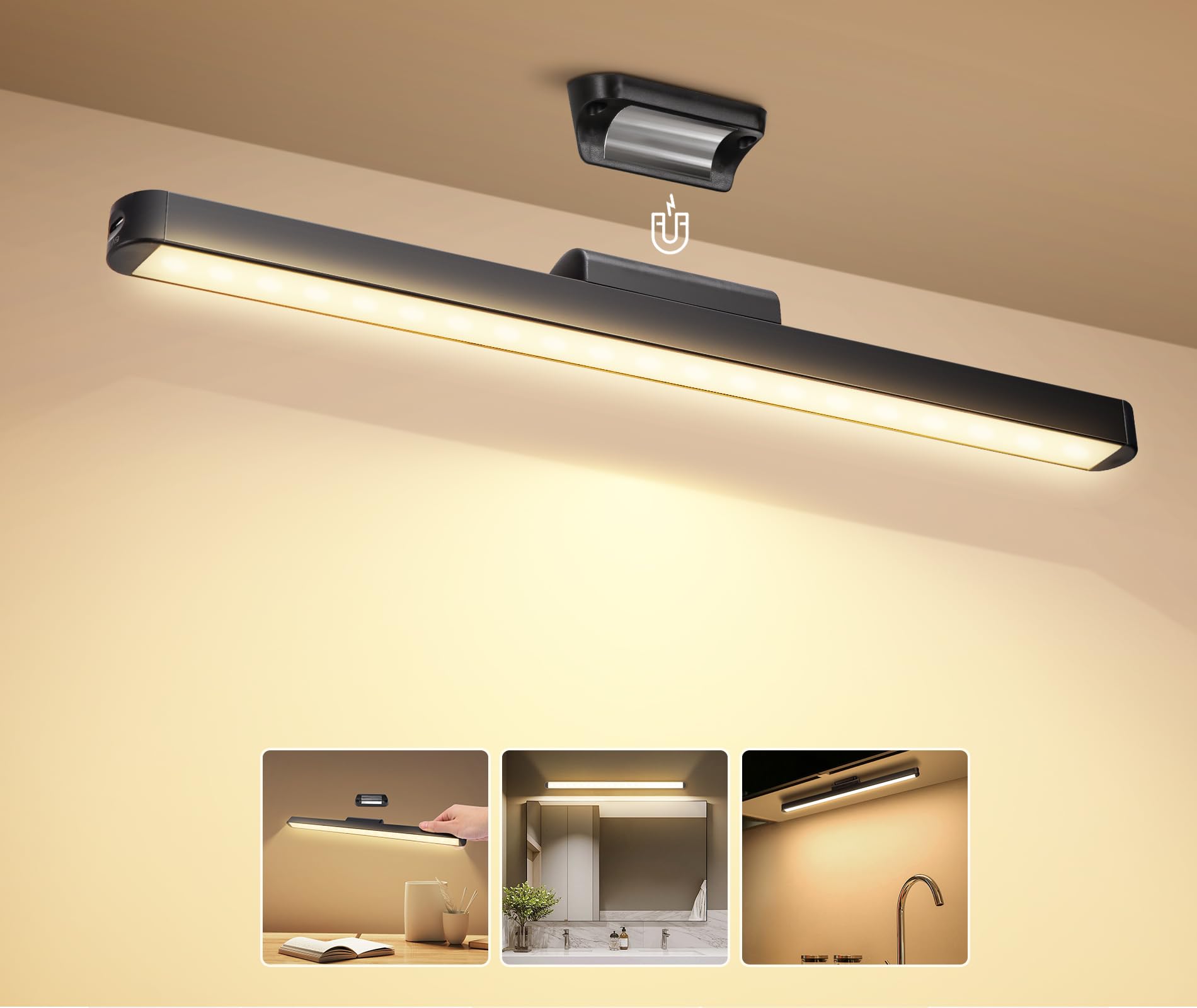 Aigostar Luz LED Magnética Ajustável USB 4000K