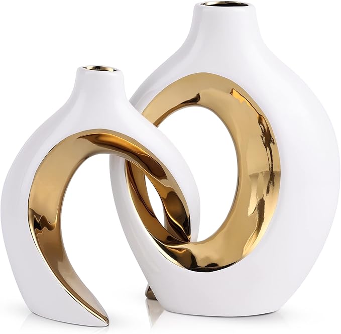 Conjunto de Vasos Decorativos XIAOMAGG em Cerâmica (Pack 2)