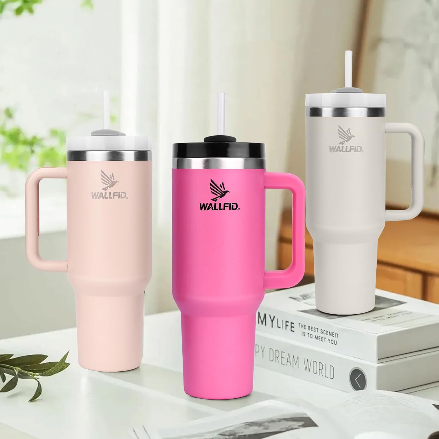 Copo Térmico Inox 1130 ml com Tampa e Palhinhas