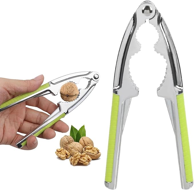 Quebra-nozes, quebra-nozes multifuncionais, quebra-nozes de liga de zinco, capacete nozes com aderência antiderrapante, quebra-nozes de metal, quebra-nozes doméstico, quebra-nozes Tokaneit