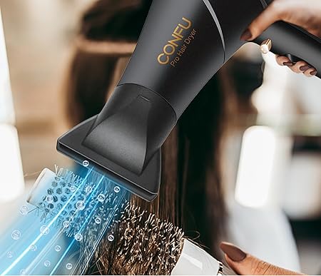 Secador Profissional Iónico CONFU 2300W com Difusor
