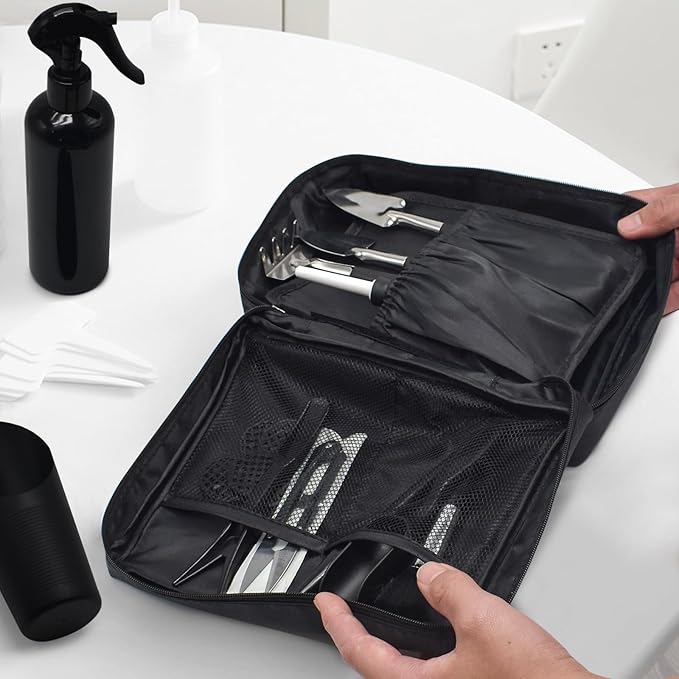 Kit de Ferramentas de Jardinagem 17 Peças com Tapete Dobrável, Bolsa de Armazenamento