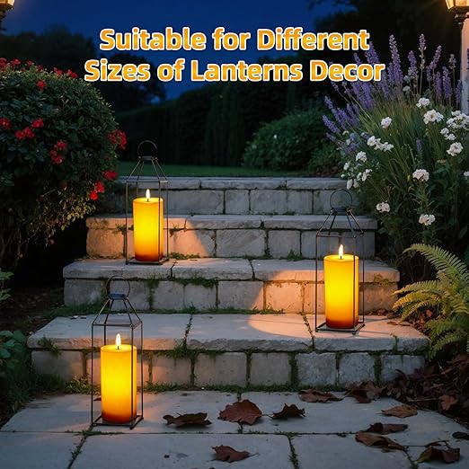 Conjunto 2 Velas LED Sem Chama 10×20 cm – Impermeáveis, Recarregáveis, Com Temporizador e Comando