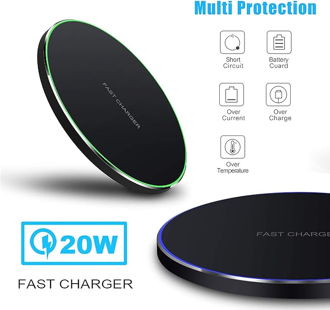 Carregador Wireless Rápido Qi 20W PDKUAI – Base de Carregamento Sem Fios USB-C