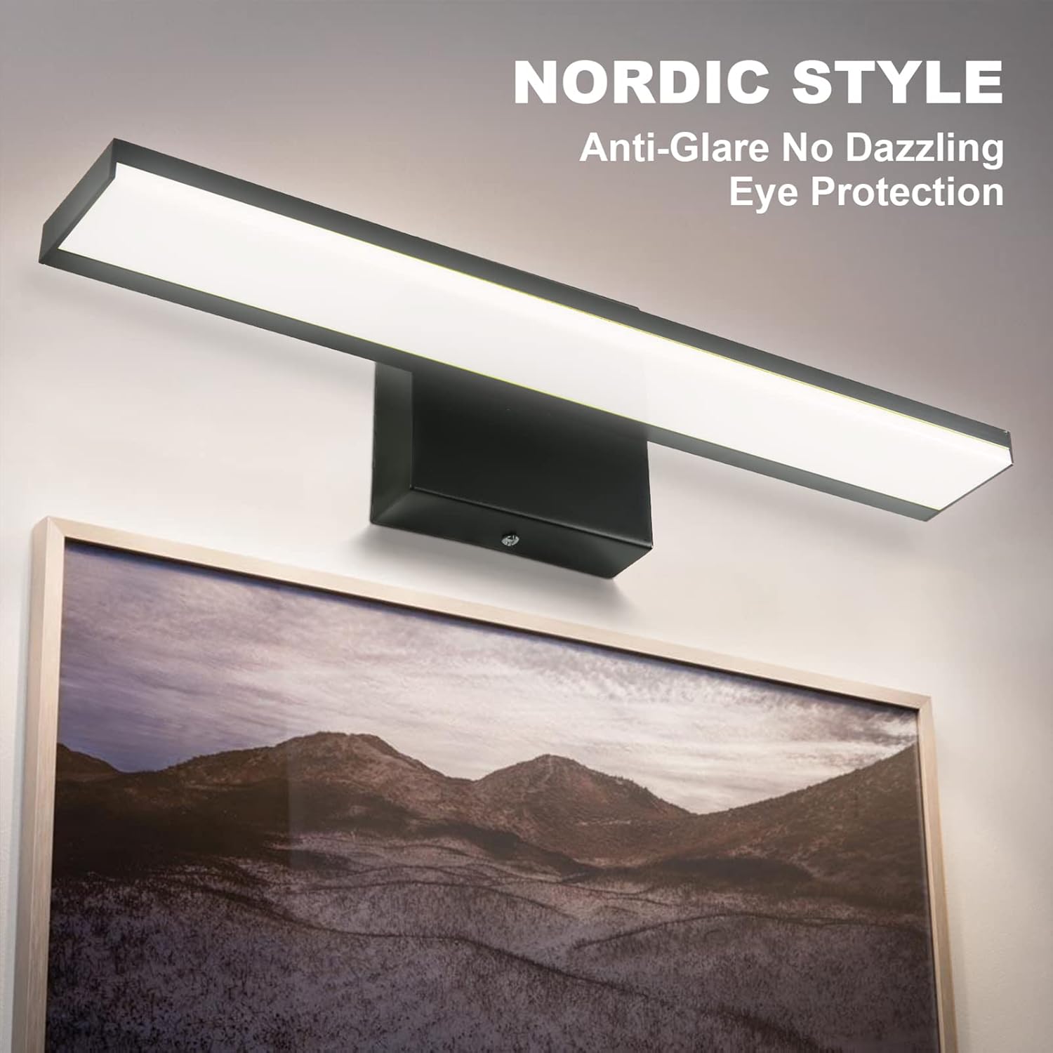 Candeeiro LED para Espelho 60 cm – 15 W, 1650 lm, 6000 K, IP44, Luz Branca Fria para Casa de Banho e Armários