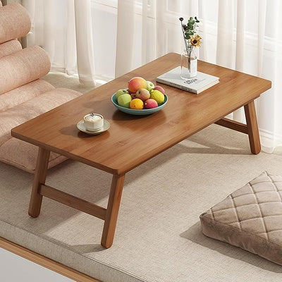 Mesa Baixa Dobrável em Bambu – 57 × 34 × 22 cm – Madeira Natural – 2,7 kg