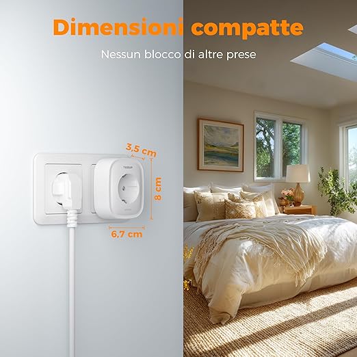 TESSAN Smart Plug WiFi 2 Pack TESSAN – Tomadas Inteligentes com Alexa e Google Home