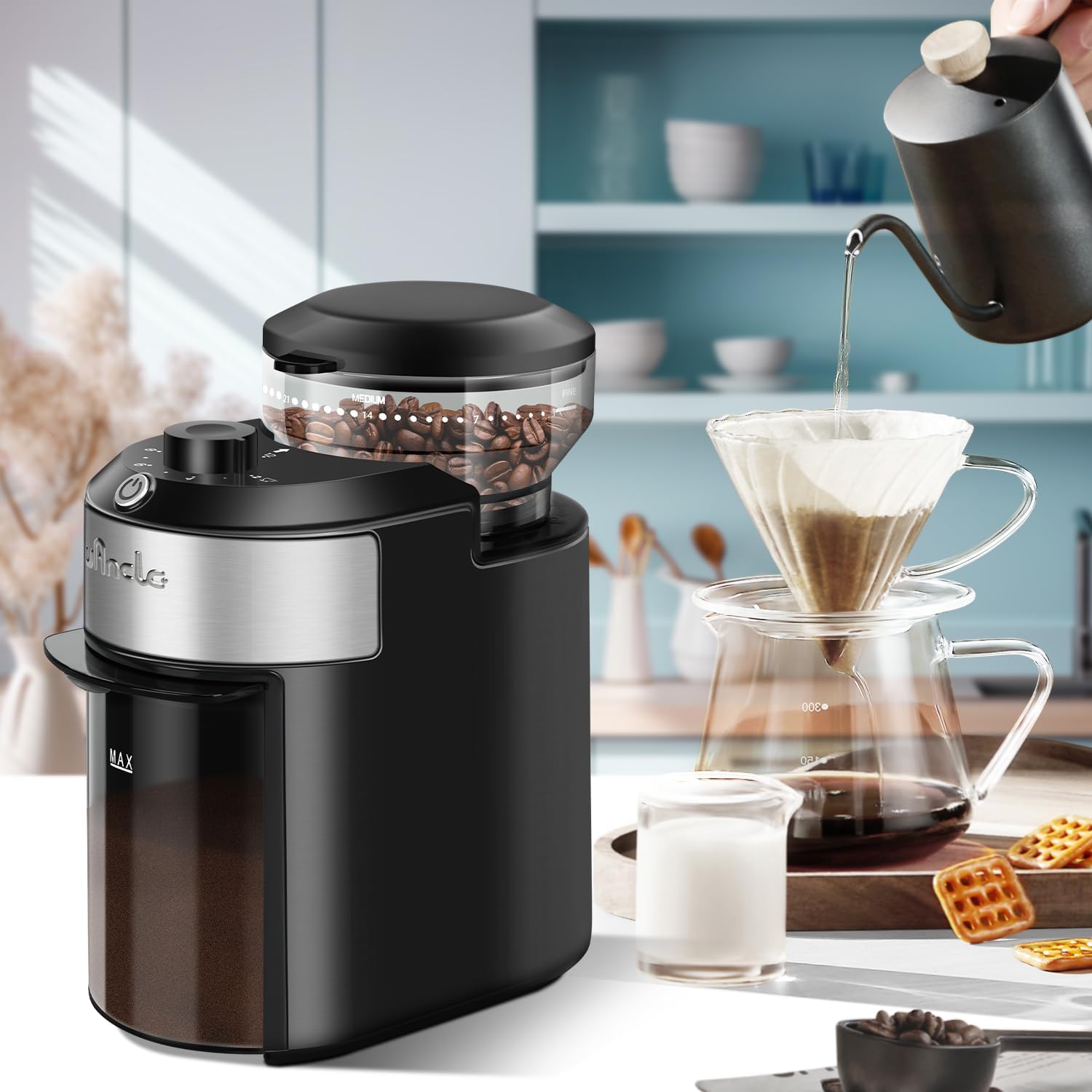 Moedor de Café Wancle com 28 Configurações de Moagem