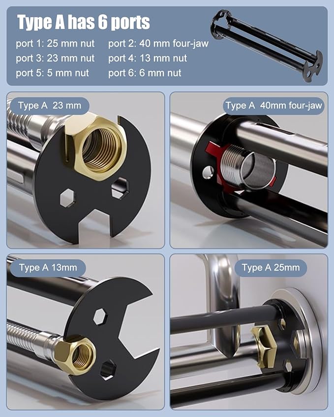 Conjunto 2PCS Chave de Torneira – Ferramenta Multifuncional